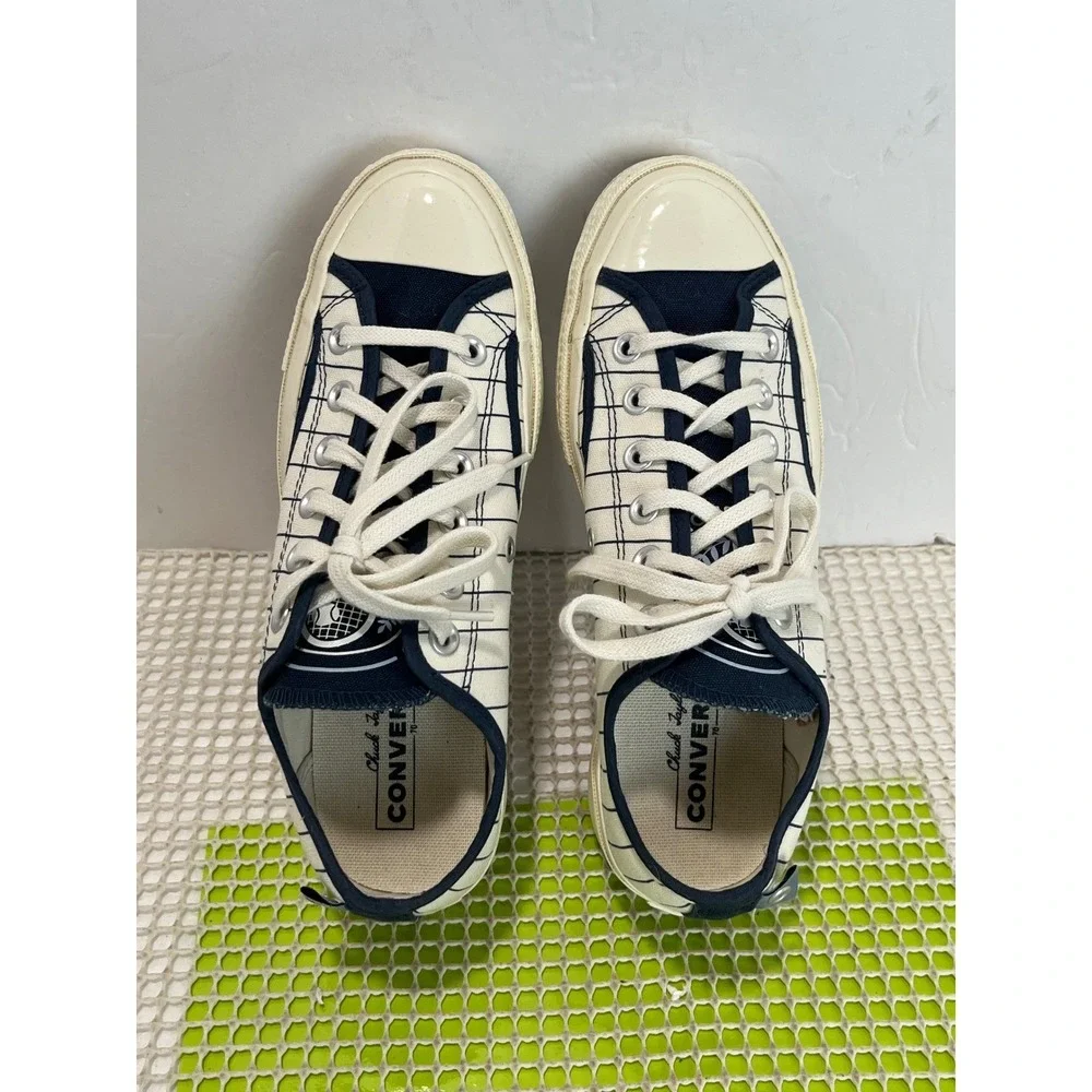 Converse‎ Chuck 70 Ox Pinstripe Baseball mens 6 womens 8 Cream Navy Low Top NEW
